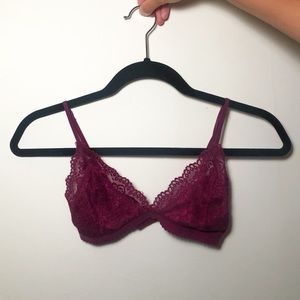 Maroon/purple Talula lace Bralette